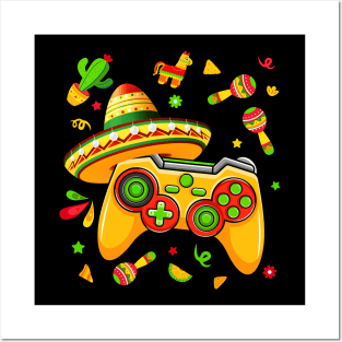 Cinco De Mayo Video Game Let's Fiesta Mexican 5 De Mayo Posters and Art